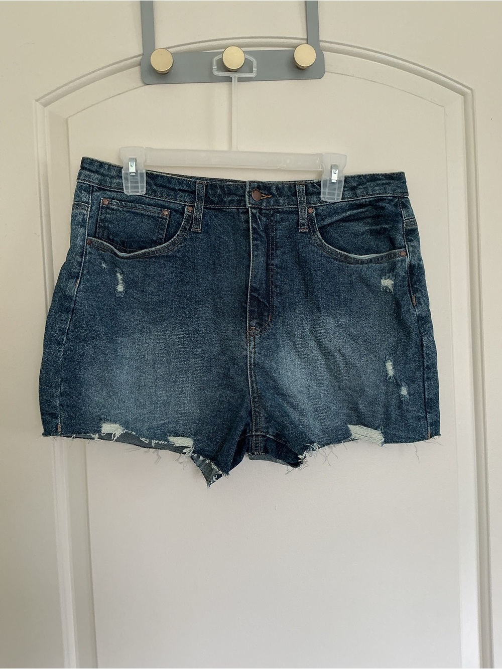 RSQ Curvy High Rise Denim Cutoff Shorts